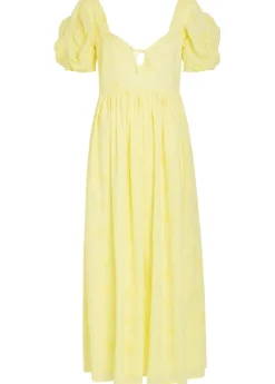 Calliope embroidered cut-out cotton midi dress