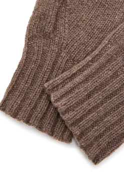 Calow cashmere and merino-blend gloves