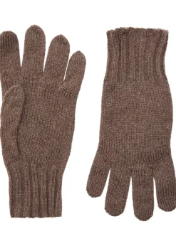 Calow cashmere and merino-blend gloves