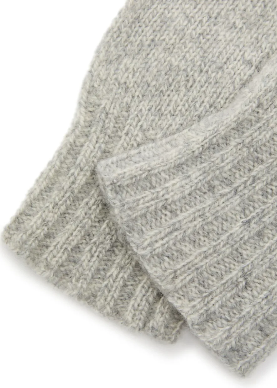 Calow cashmere and merino-blend gloves
