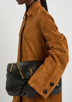 Calypso large padded leather shoulder bag