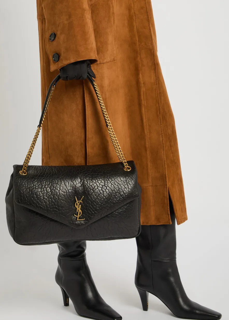 Calypso large padded leather shoulder bag