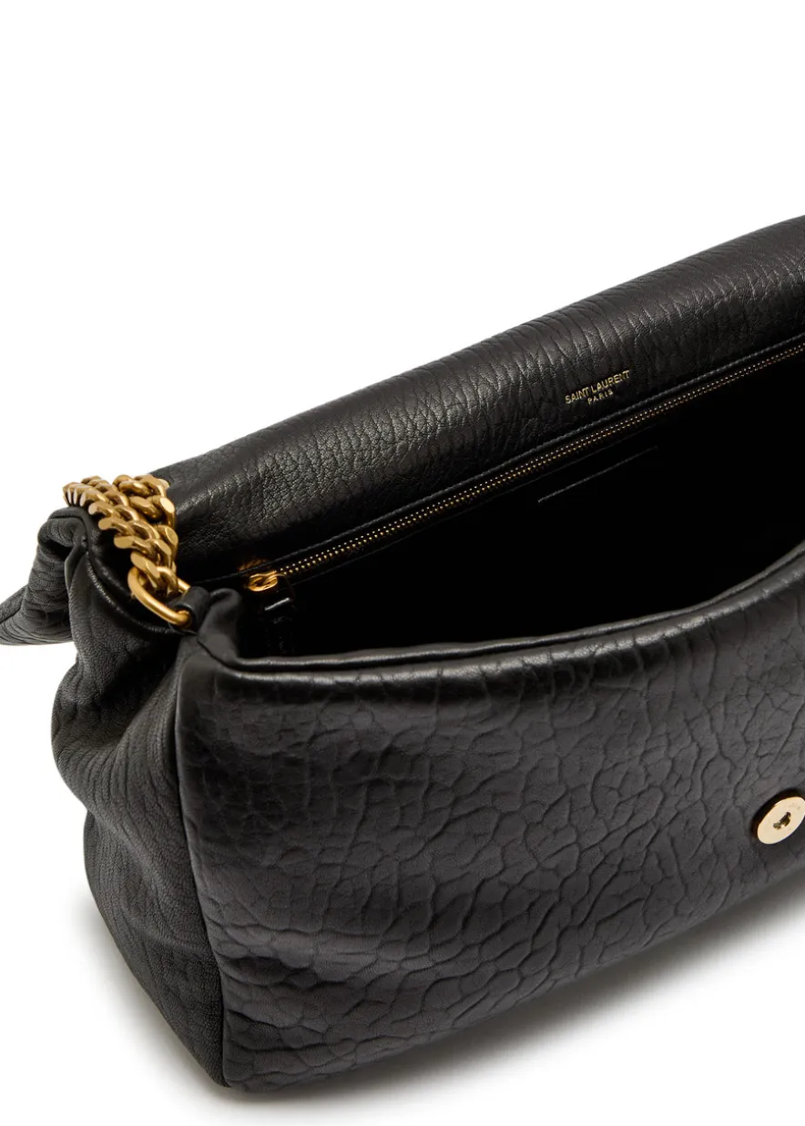 Calypso large padded leather shoulder bag