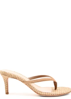 Calypso 70 raffia thong mule