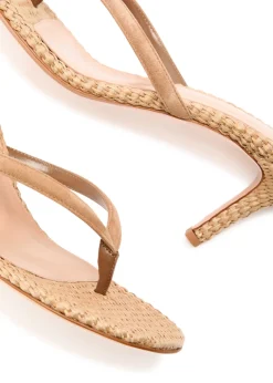 Calypso 70 raffia thong mule