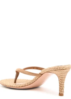 Calypso 70 raffia thong mule