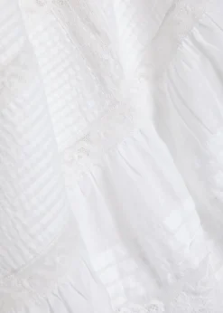 Calyx pintuck cotton maxi dress