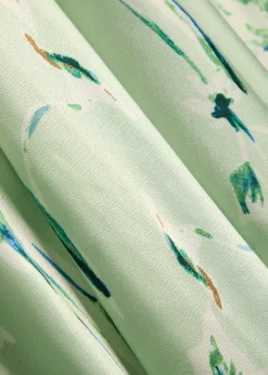 Camellia floral-print satin-crepe midi dress