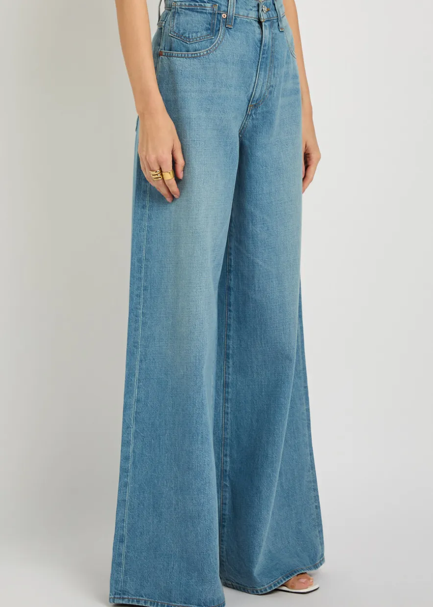 Cameron wide-leg denim jeans