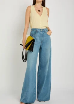 Cameron wide-leg denim jeans
