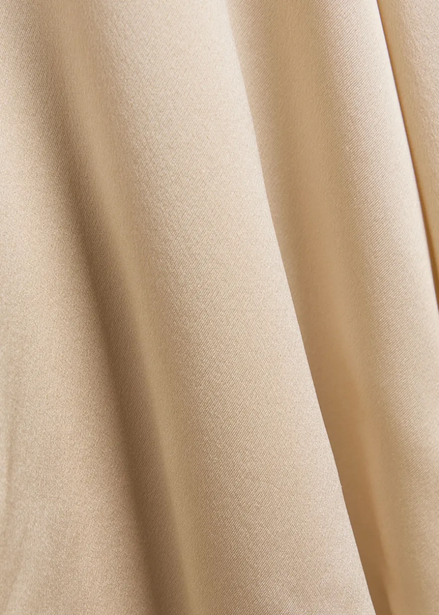 Camilla waist-tie silk shirt