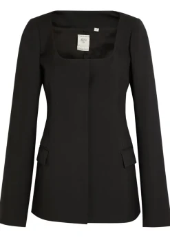 Camille scoop-neck wool blazer