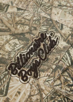 Camouflage wide-leg cotton cargo trousers