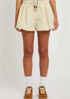 Canvas trim shell shorts
