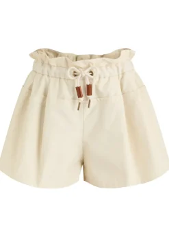 Canvas trim shell shorts
