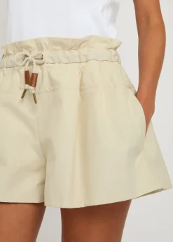 Canvas trim shell shorts