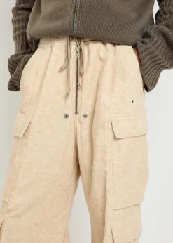 Cargobela wide-leg corduroy cargo trousers