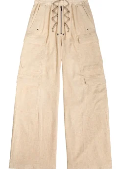 Cargobela wide-leg corduroy cargo trousers