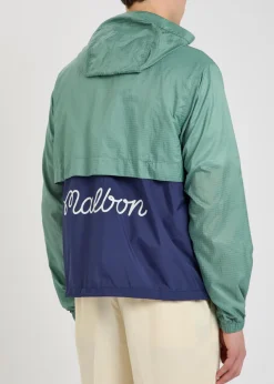 Caribe logo hooded shell jacket