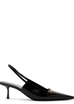 Carine 55 patent leather slingback pumps