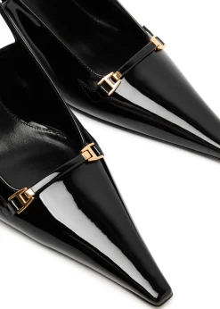 Carine 55 patent leather slingback pumps