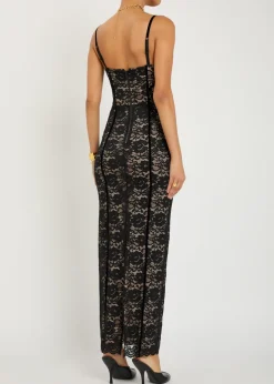 Carissa floral-lace maxi dress