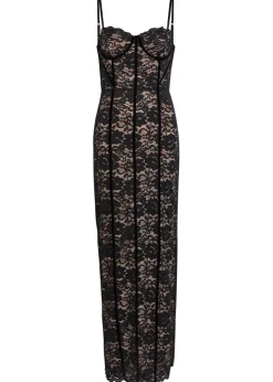 Carissa floral-lace maxi dress
