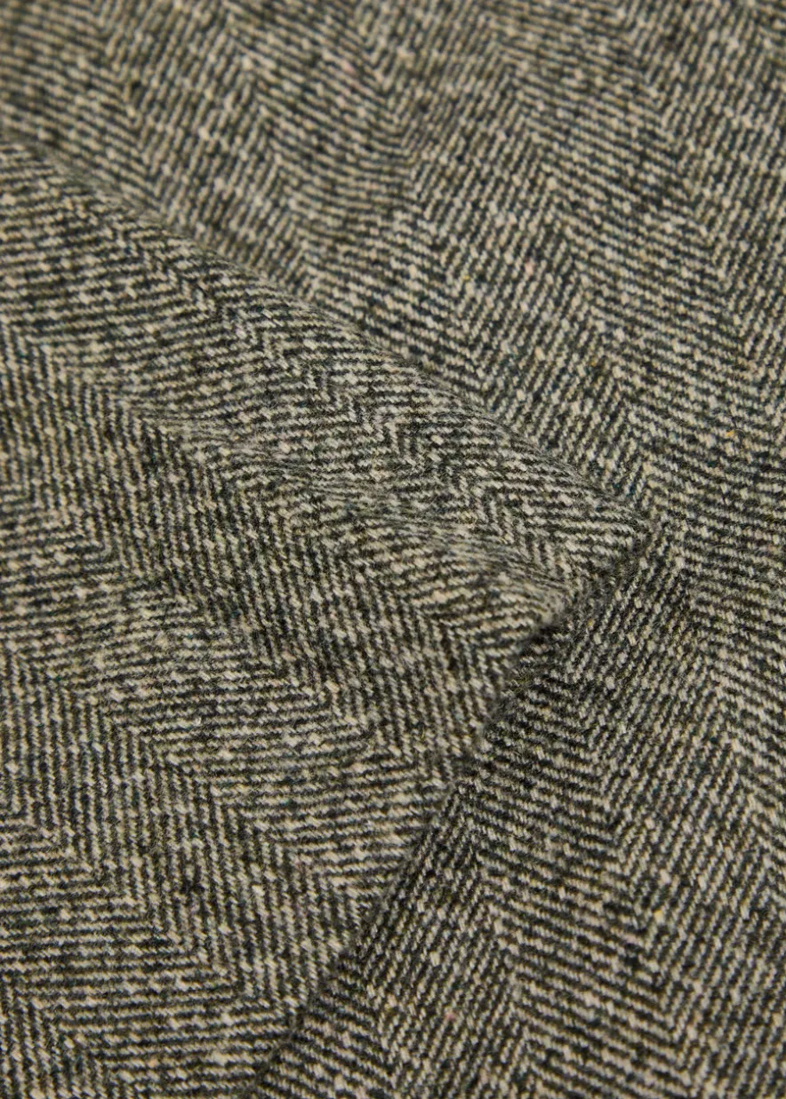 Carla herringbone tweed mini skirt