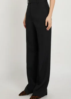 Carlo straight-leg wool trousers