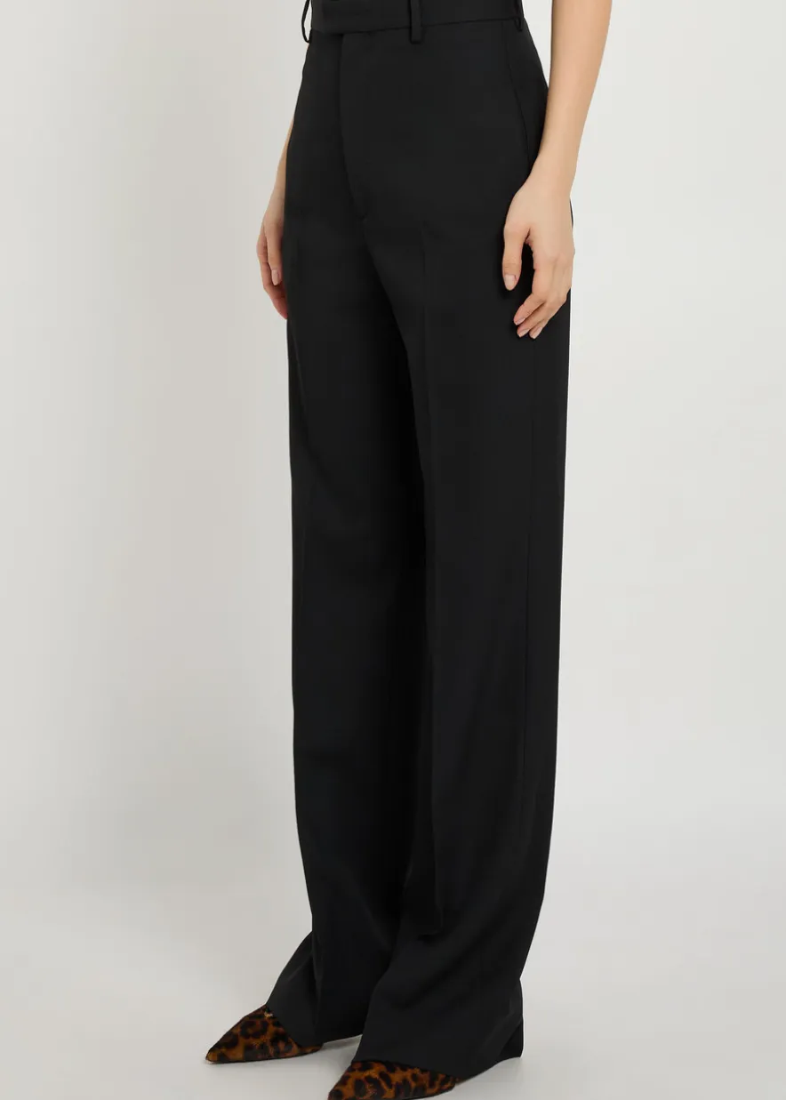 Carlo straight-leg wool trousers