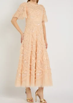 Carmen ruffled tulle gown