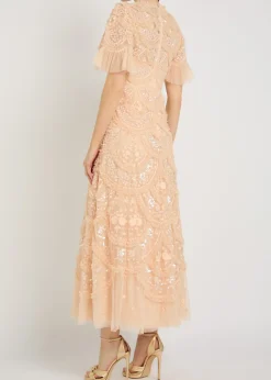 Carmen ruffled tulle gown