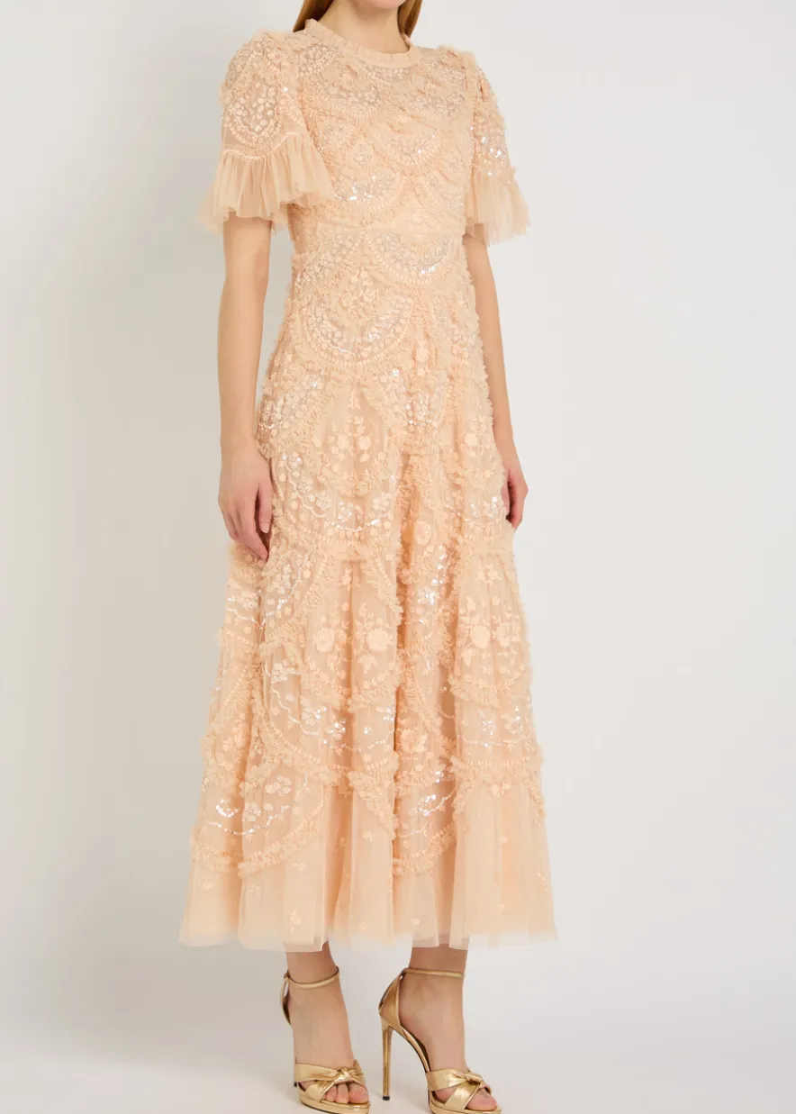 Carmen ruffled tulle gown