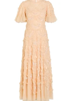 Carmen ruffled tulle gown