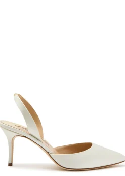 Carolyne 70 satin slingback pumps