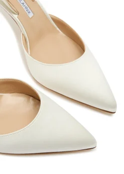 Carolyne 70 satin slingback pumps