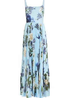 Carolyn floral-print crepe and satin maxi dress