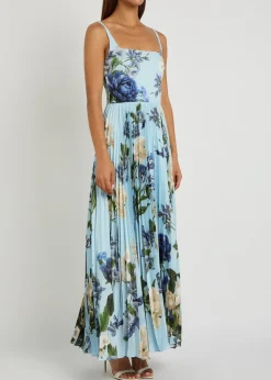 Carolyn floral-print crepe and satin maxi dress
