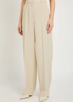 Carolyn straight-leg twill trousers