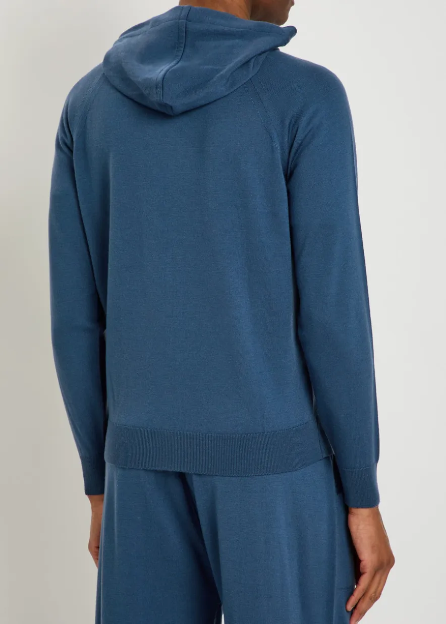 Carty hooded merino wool jumper