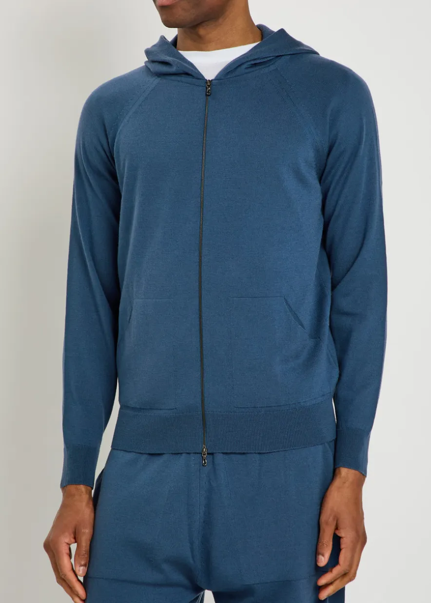 Carty hooded merino wool jumper