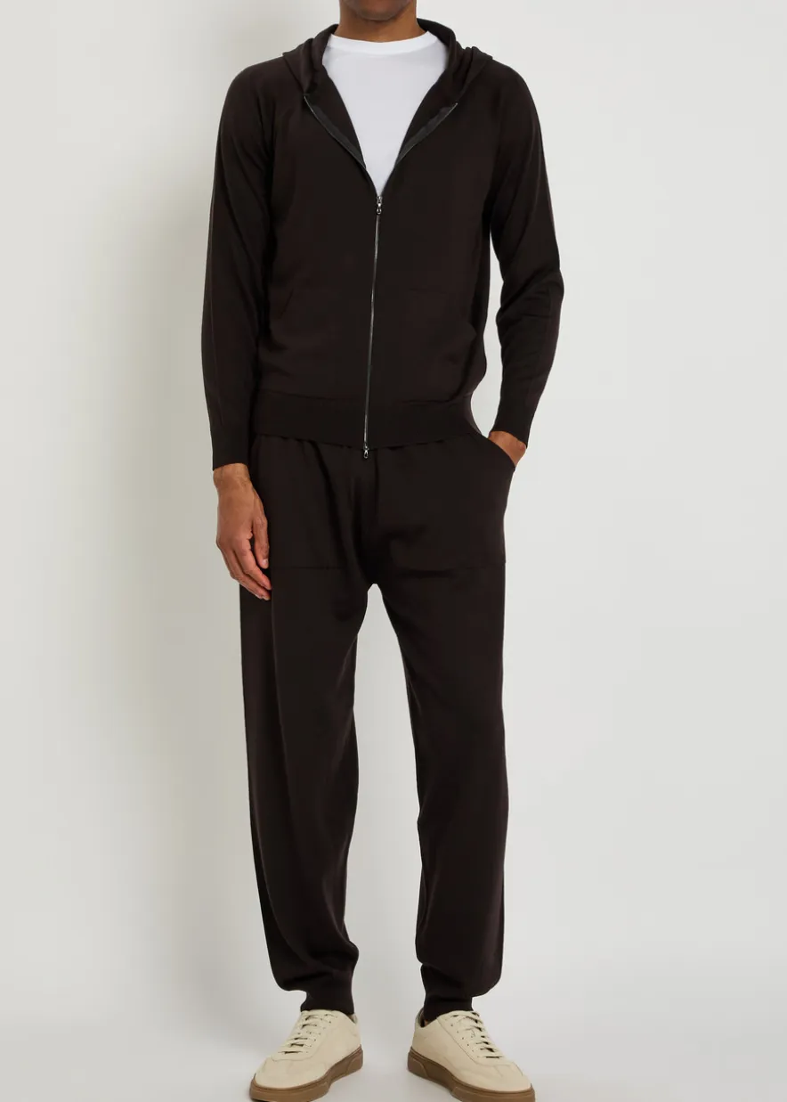 Carty hooded merino wool jumper