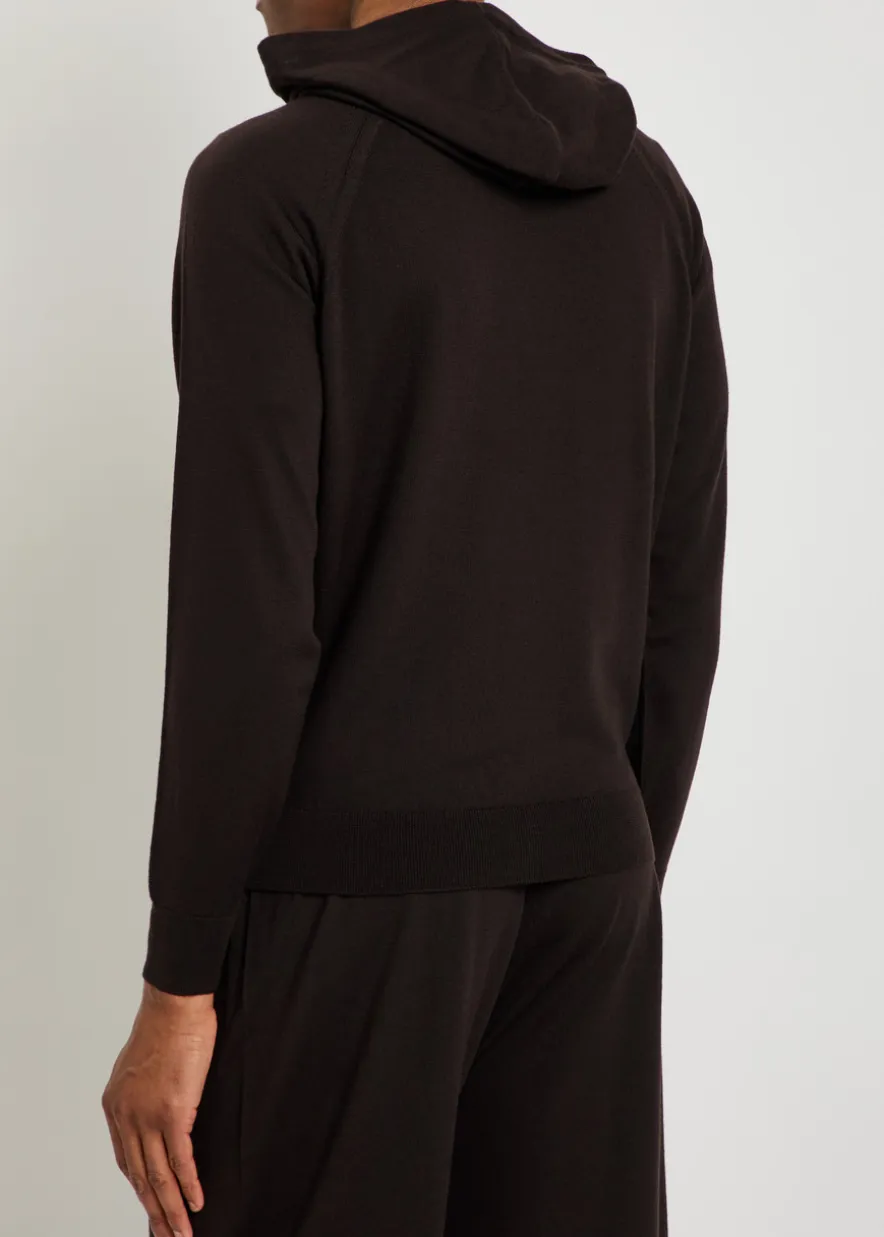 Carty hooded merino wool jumper