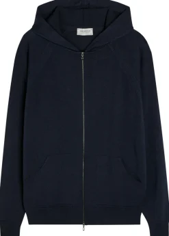 Carty hooded zip-through wool jumper