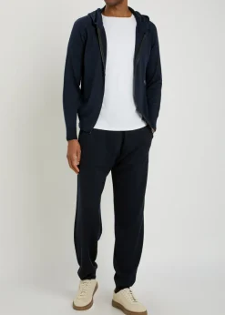 Carty hooded zip-through wool jumper