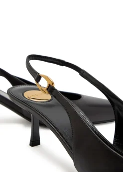 Casabiva 50 leather slingback pumps