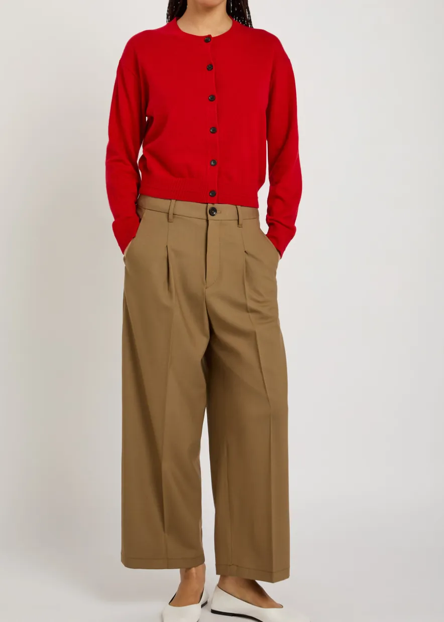 Cashmere and cotton-blend cardigan