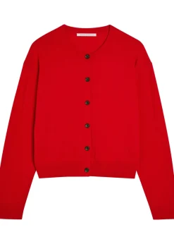 Cashmere and cotton-blend cardigan