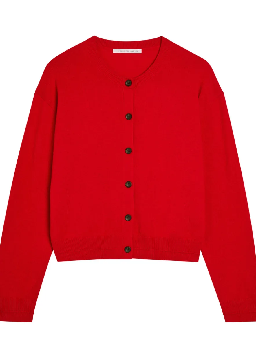Cashmere and cotton-blend cardigan