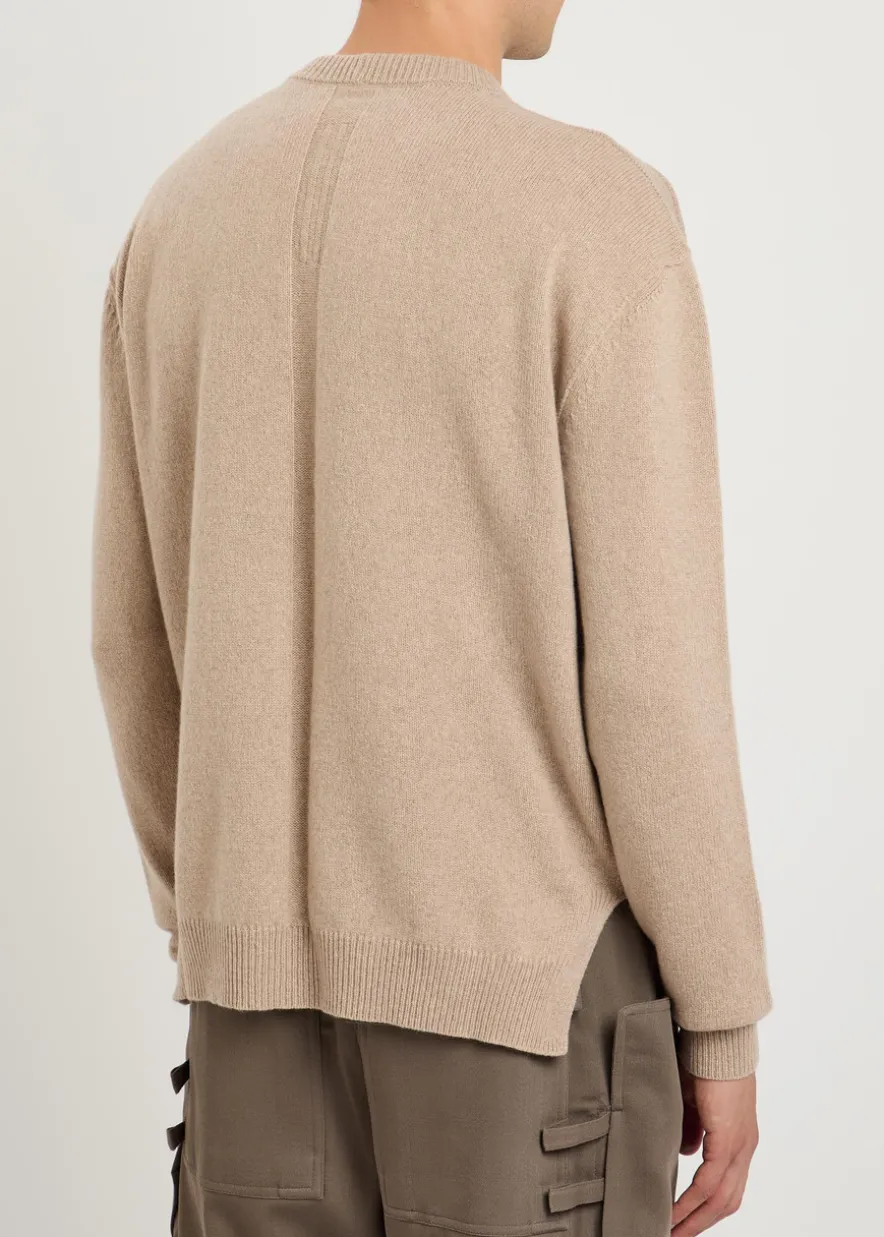 Cashmere and wool-blend jumper